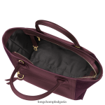 бордо Жени чанта за пощенска кутия чанти Longchamp 6084PZ161 - Image 5