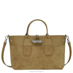 бронз Жени розова чанта чанти Longchamp 6084PZ118 - Image 5