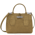 бронз Жени розова чанта чанти Longchamp 6084PZ120