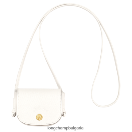 бяло Жени портмоне за монети epure с кожена дантела кожени изделия Longchamp 6084PZ532