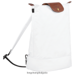 бяло Жени чанта/раница през рамо чанти Longchamp X D'heygere 6084PZ324 - Image 3