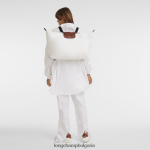 бяло мъже пътна чанта / раница чанти Longchamp X D'heygere 6084PZ833 - Image 2