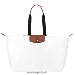 бяло мъже пътна чанта / раница чанти Longchamp X D'heygere 6084PZ833 - Image 3