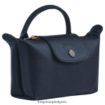 военноморски флот Жени градска торбичка le pliage с дръжка кожени изделия Longchamp 6084PZ680 - Image 2