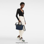 военноморски флот Жени le pliage енергийна чанта чанти Longchamp 6084PZ73 - Image 2