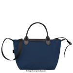 военноморски флот Жени le pliage енергийна чанта чанти Longchamp 6084PZ73 - Image 4