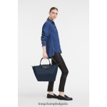 военноморски флот Жени le pliage зелена чанта чанти Longchamp 6084PZ195 - Image 2
