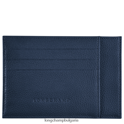 военноморски флот мъже притежател на карта le foulonne кожени изделия Longchamp 6084PZ651