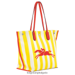жълто/бяло Жени чанта Roseau Essential Tote чанти Longchamp 6084PZ364 - Image 3