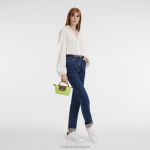 зелена светлина Жени le pliage оригинална торбичка с дръжка кожени изделия Longchamp 6084PZ663 - Image 2