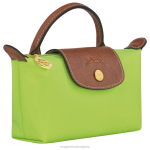 зелена светлина Жени le pliage оригинална торбичка с дръжка кожени изделия Longchamp 6084PZ663 - Image 3