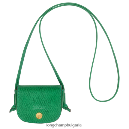 зелено Жени портмоне за монети epure с кожена дантела кожени изделия Longchamp 6084PZ534