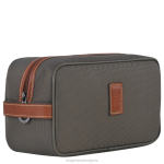 кафяво Жени кутия за тоалетни принадлежности boxford чанти Longchamp 6084PZ866 - Image 2