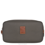 кафяво Жени кутия за тоалетни принадлежности boxford чанти Longchamp 6084PZ866