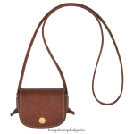 кафяво Жени портмоне за монети epure с кожена дантела кожени изделия Longchamp 6084PZ533