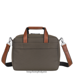 кафяво Жени пътна чанта boxford чанти Longchamp 6084PZ775 - Image 3