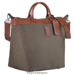 кафяво Жени пътна чанта boxford чанти Longchamp 6084PZ763 - Image 3