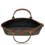 кафяво мъже куфарче Boxford чанти Longchamp 6084PZ465 - Image 4