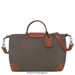 кафяво мъже пътна чанта boxford чанти Longchamp 6084PZ769