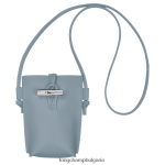 облачно синьо Жени калъф за телефон roseau с дантела кожени изделия Longchamp 6084PZ687