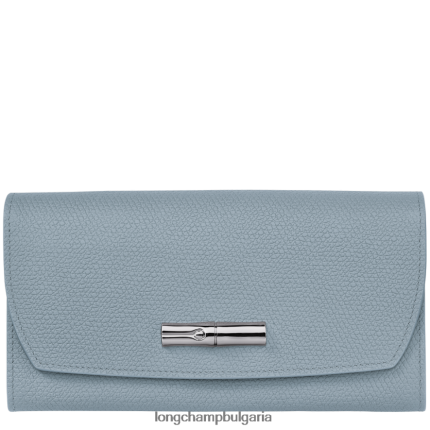 облачно синьо Жени портфейл roseau continental кожени изделия Longchamp 6084PZ591
