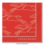 оранжево Жени копринен шал колекция пролет/лято 2023 70 аксесоари Longchamp 6084PZ1030 - Image 2
