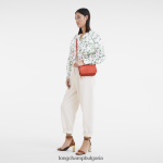 оранжево Жени le foulonne портфейл на верига кожени изделия Longchamp 6084PZ328 - Image 2