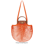 оранжево Жени le pliage filet mesh bag чанти Longchamp 6084PZ3