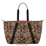 печат на пантера мъже пътна чанта / раница чанти Longchamp X D'heygere 6084PZ831 - Image 7