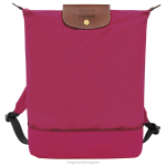розово Жени чанта/раница през рамо чанти Longchamp X D'heygere 6084PZ325