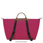 розово мъже пътна чанта / раница чанти Longchamp X D'heygere 6084PZ834 - Image 6