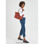теракота Жени градска чанта le pliage чанти Longchamp 6084PZ354 - Image 2