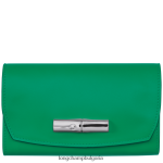 трева/зелена светлина Жени портфейл розо кожени изделия Longchamp 6084PZ563
