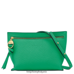 трева/зелена светлина Жени чанта през рамо за пощенска кутия чанти Longchamp 6084PZ310