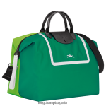 трева/зелена светлина мъже le pliage колекция пътна чанта чанти Longchamp 6084PZ777 - Image 3