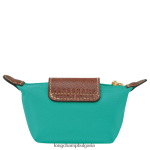 тюркоаз Жени le pliage оригинално портмоне за монети кожени изделия Longchamp 6084PZ503 - Image 2