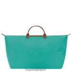 тюркоаз мъже le pliage оригинална чанта за пътуване чанти Longchamp 6084PZ816 - Image 3