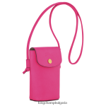 фуксия Жени калъф за телефон epure с кожена дантела кожени изделия Longchamp 6084PZ710 - Image 3