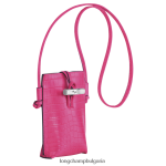 фуксия Жени калъф за телефон roseau croco с дантела кожени изделия Longchamp 6084PZ689 - Image 3