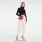 фуксия Жени съединител Roseau кожени изделия Longchamp 6084PZ258 - Image 2