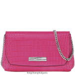 фуксия Жени съединител Roseau кожени изделия Longchamp 6084PZ258