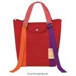 червен Жени чанта le pliage re-play чанти Longchamp 6084PZ52