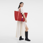 червен Жени чанта le pliage re-play чанти Longchamp 6084PZ58 - Image 2