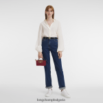 червен Жени le pliage оригинална торбичка с дръжка кожени изделия Longchamp 6084PZ664 - Image 2