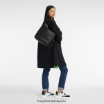 черен Жени 3d скитник чанта чанти Longchamp 6084PZ398 - Image 2