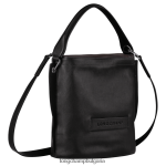 черен Жени 3d чанта през рамо чанти Longchamp 6084PZ312 - Image 3