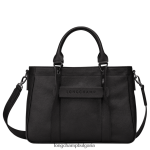 черен Жени 3d чанта чанти Longchamp 6084PZ176