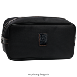 черен Жени кутия за тоалетни принадлежности boxford чанти Longchamp 6084PZ865