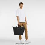 черен Жени пътна чанта boxford чанти Longchamp 6084PZ762 - Image 2