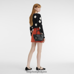 черен Жени чанта за пощенска кутия чанти Longchamp 6084PZ175 - Image 2